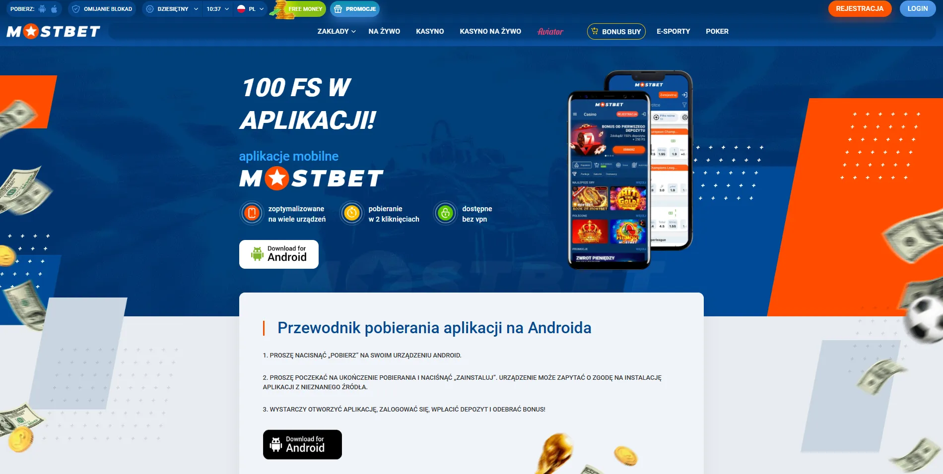 Proces instalacji: Mostbet download dla systemu Android